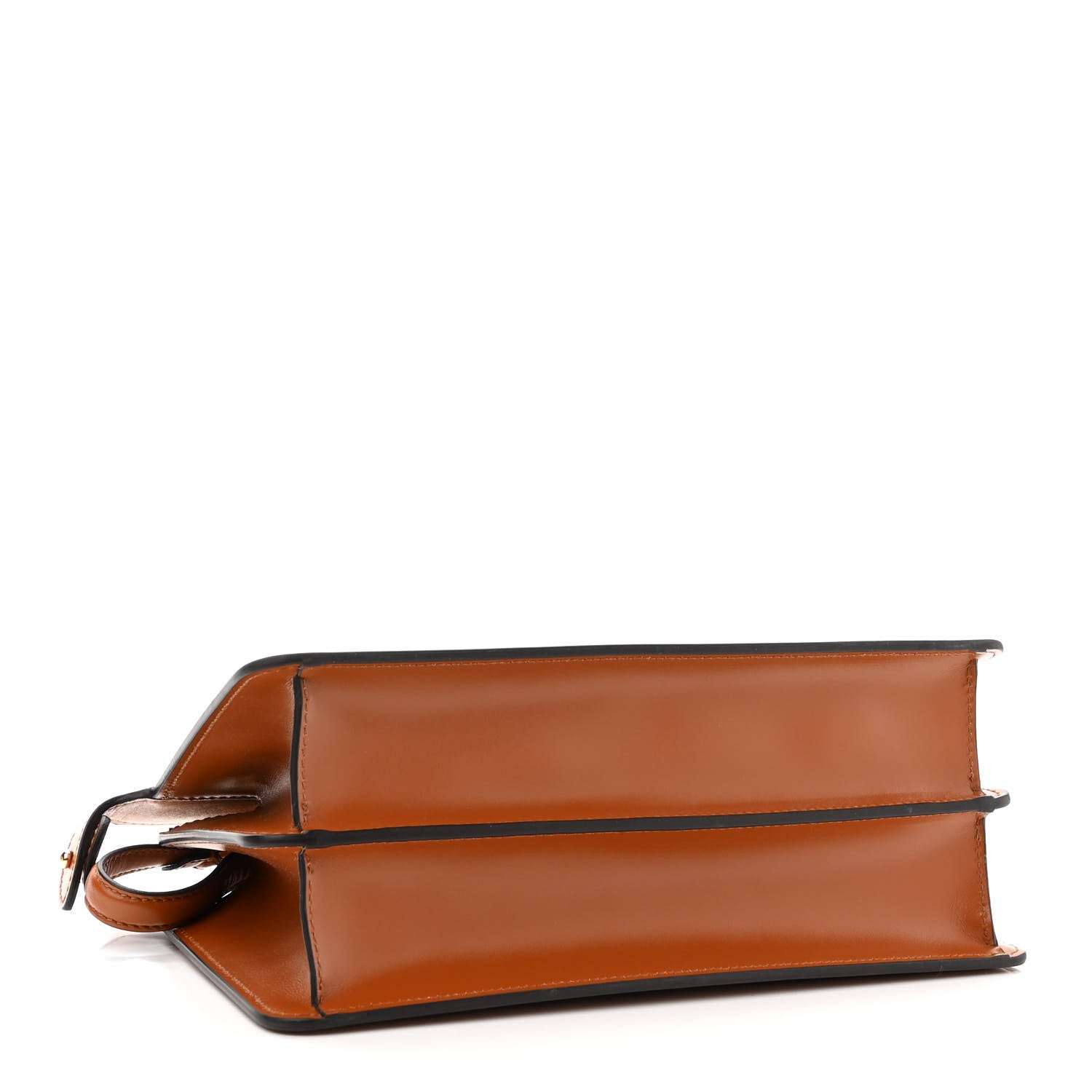 Fendi Vitello King Luxor Shiny Nappa Medium Peekaboo I SEE U East West Satchel Brandy Light Rose 5 of 11