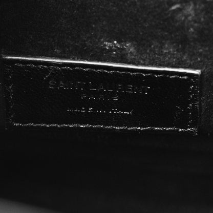 Saint Laurent Ribbed Patent Calfskin Baby Sac De Jour Black 6 of 9