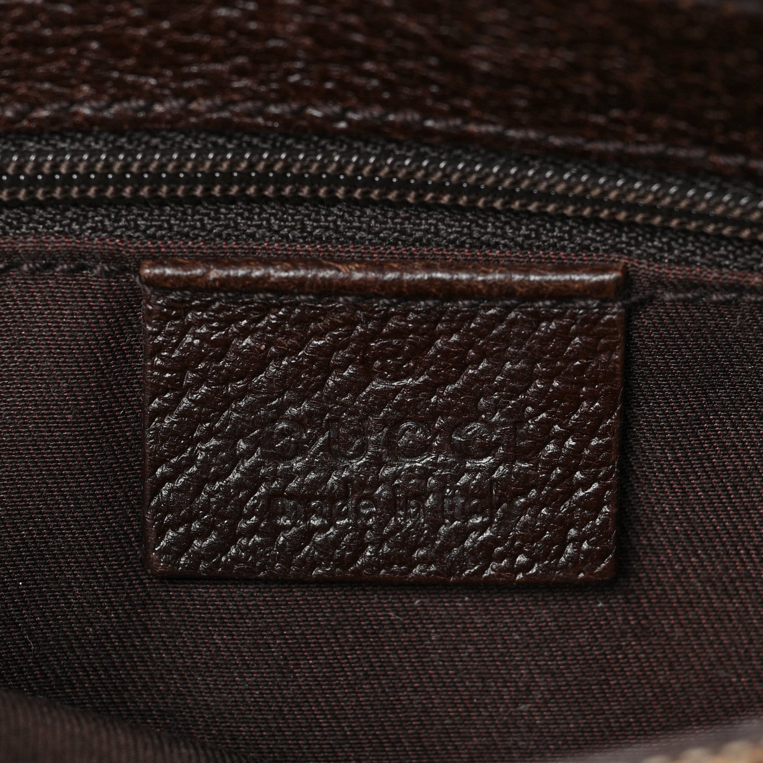 Gucci Monogram Waist Pouch Bag Dark Brown 6 of 9