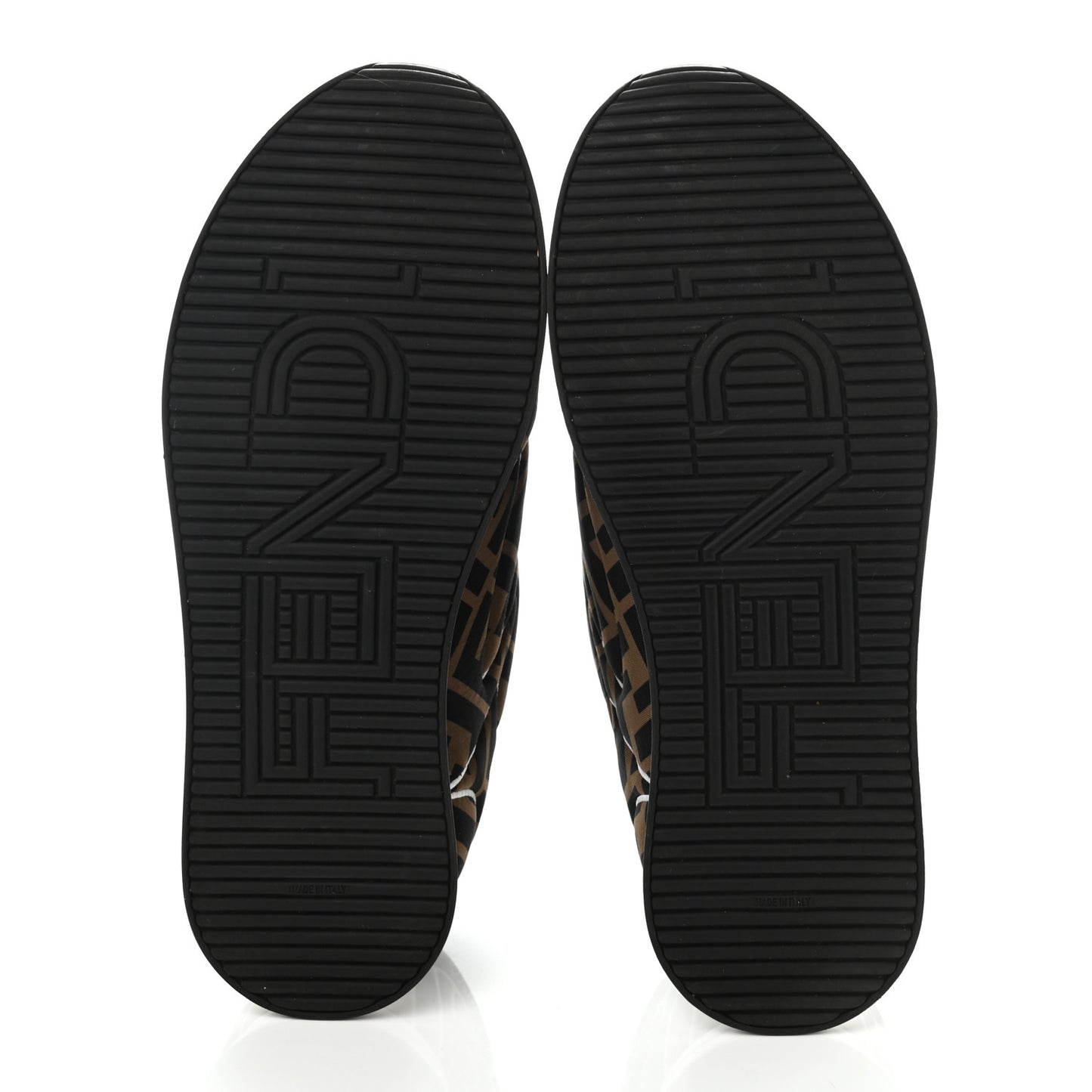 Stretch Fabric FFreedom Sneakers 36 Tobacco Black White