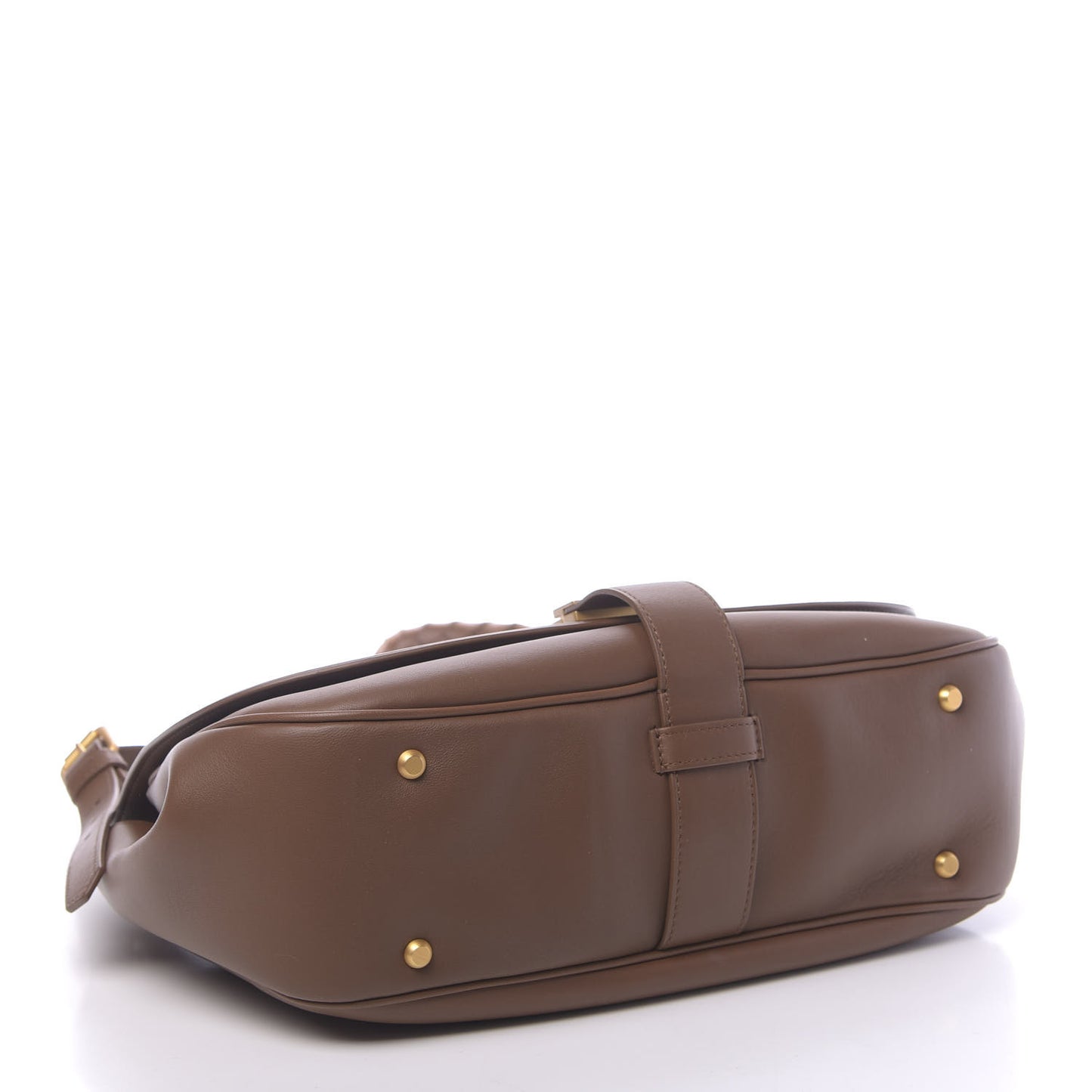 Nappa Intrecciato Strap Shoulder Bag Brown