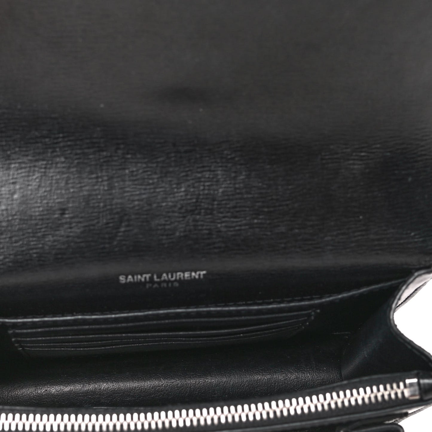 Calfskin Monogram Sunset Chain Wallet Black