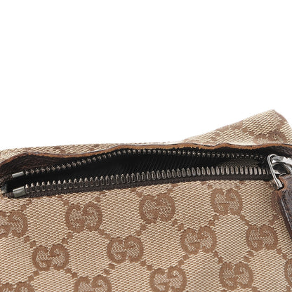 Gucci GG Monogram Double Pocket Belt Bag Dark Brown 8 of 9