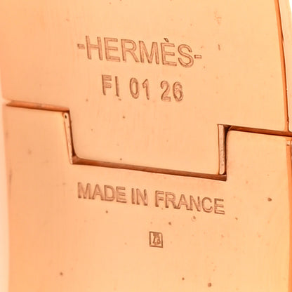 Hermes Enamel Wide Clic Clac H Bracelet GM Rose Dragee 4 of 6