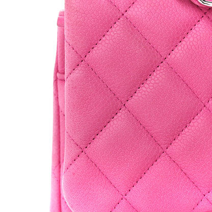 Chanel Iridescent Caviar Quilted Jumbo Double Flap Pink 12 of 16