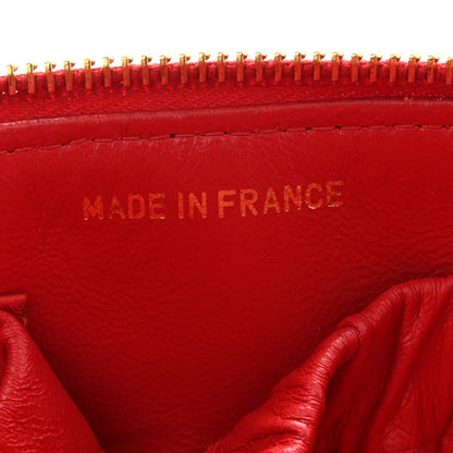 Chanel Lambskin Quilted Vanity Case Red 7 of 9