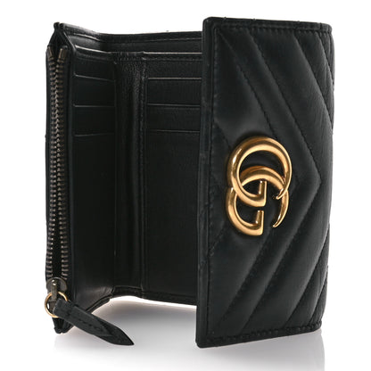 Gucci Calfskin Matelasse GG Marmont Wallet Black 5 of 7
