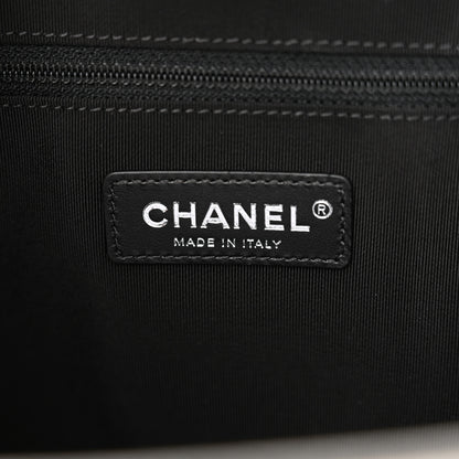 Chanel Caviar Quilted My Everything Large Shopping Tote White Black 6 of 15