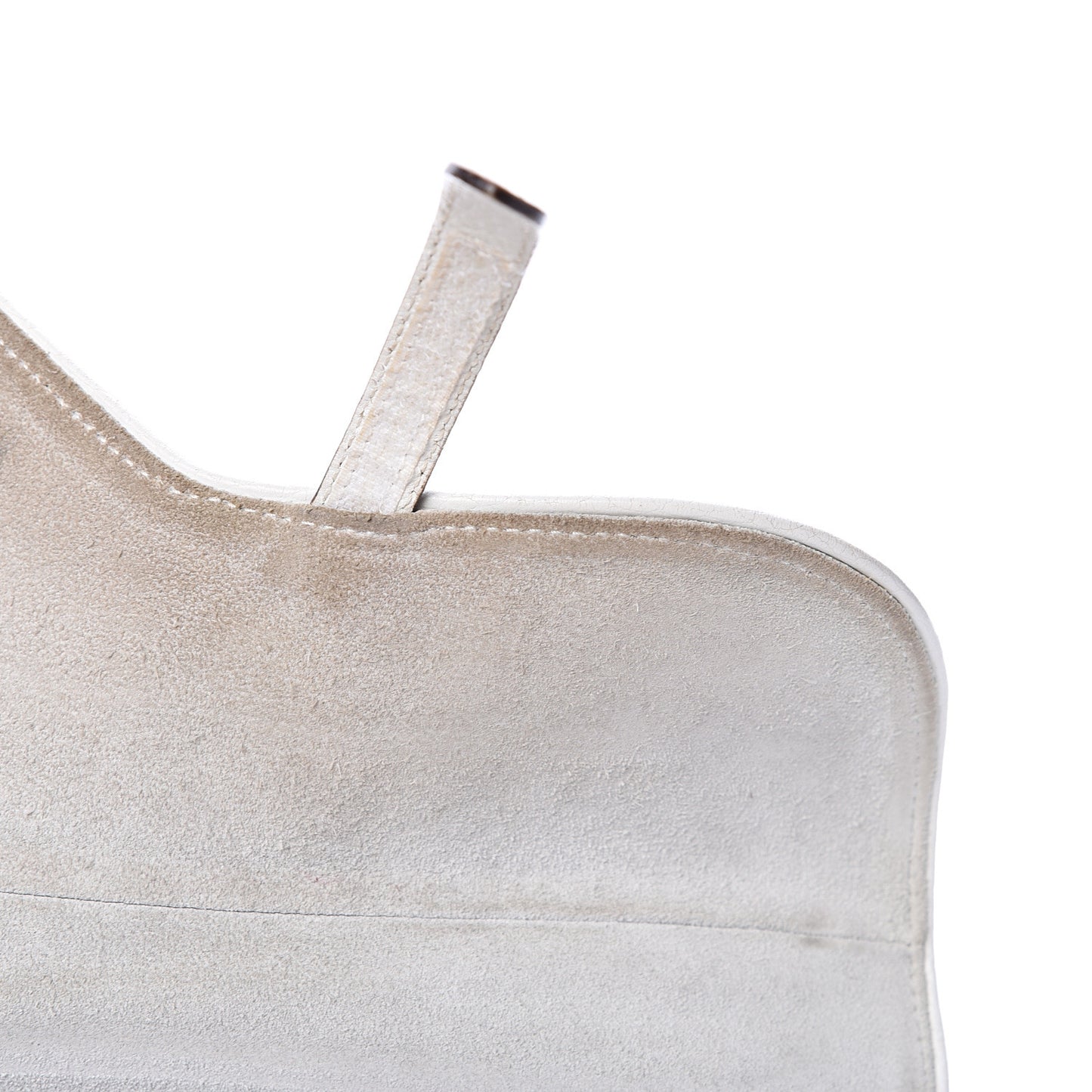 Calfskin Saddle Bag White