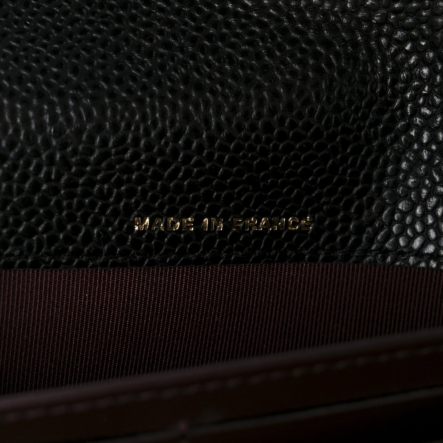 Caviar Quilted Long Flap Wallet Black