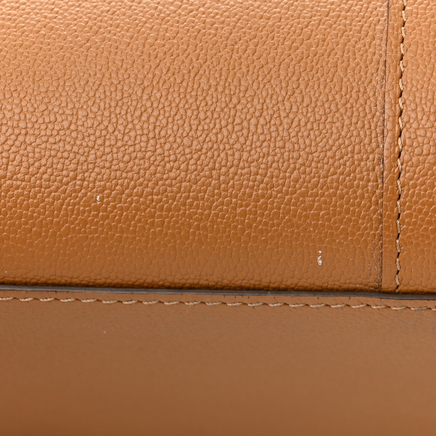 Grained Calfskin MM Brillant Satchel Natural