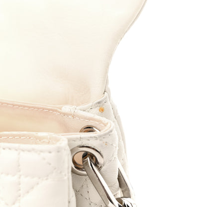 Christian Dior Lambskin Cannage New Lock Flap White 11 of 16