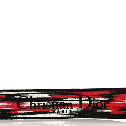 Christian Dior Canvas Embroidered Dioramour Shoulder Strap Black Red White 6 of 7