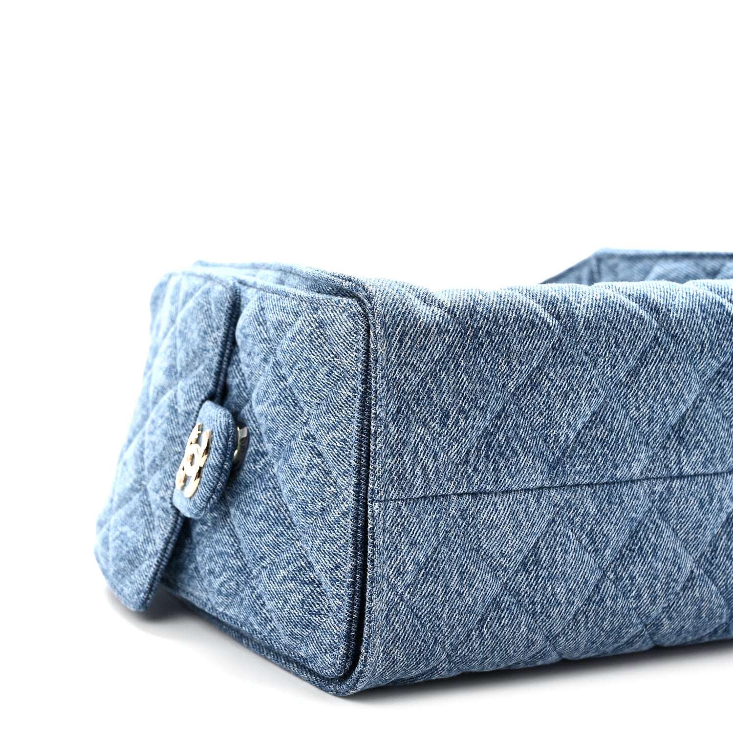 Chanel Denim Quilted Small Chanel 25 Handbag Blue 9 of 10