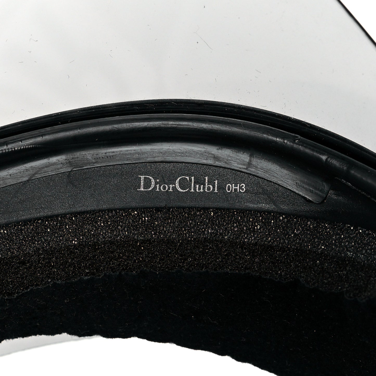 Mirrored DiorClub1 Sun Visor Black