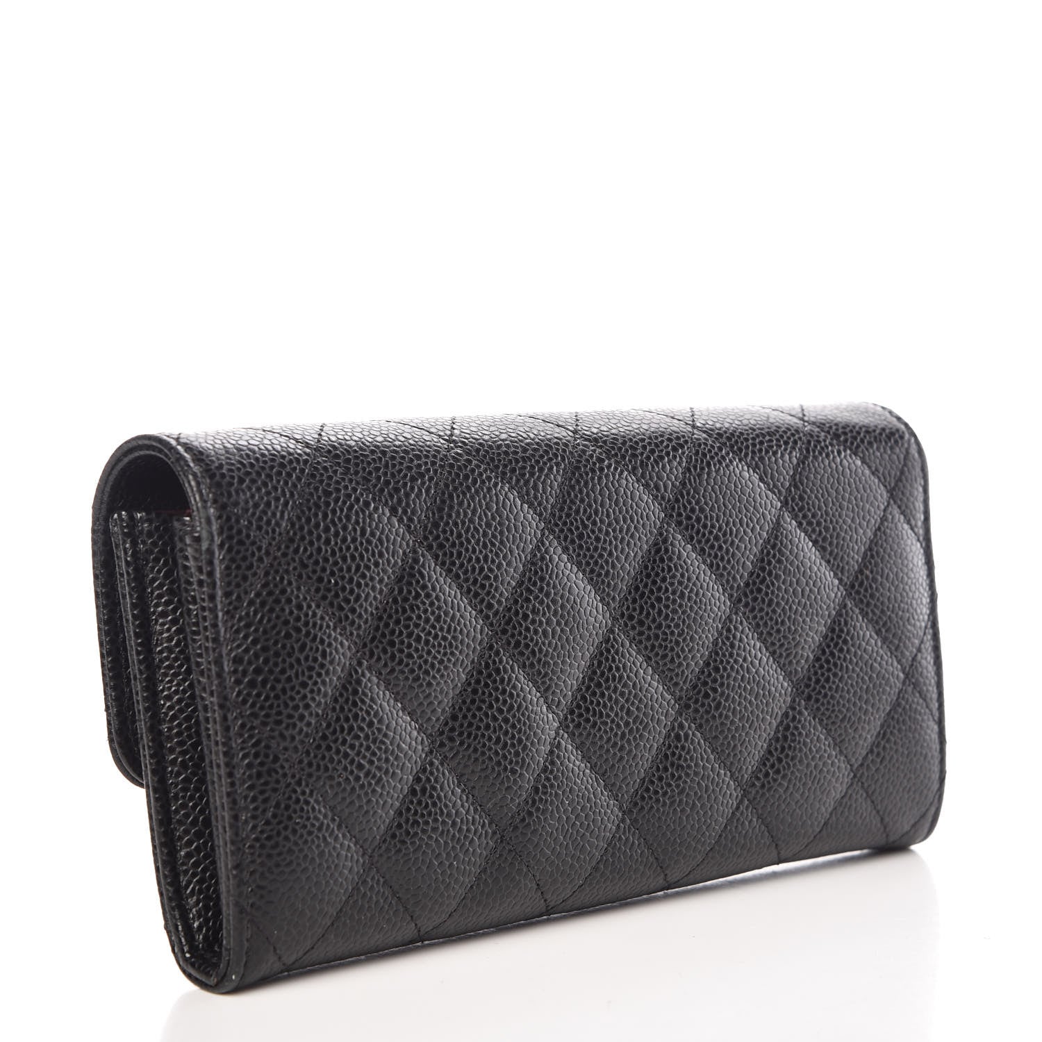 Chanel Caviar Quilted Large Flap Wallet Black 3 of 11