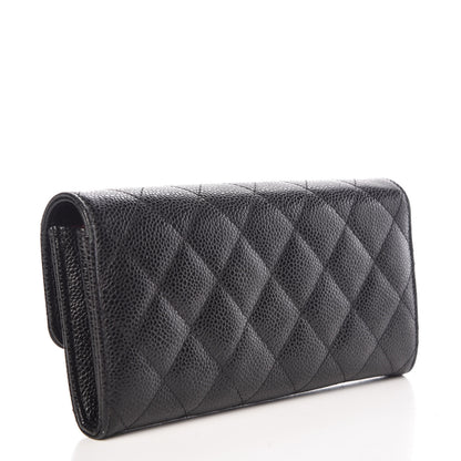 Chanel Caviar Quilted Large Flap Wallet Black 3 of 11