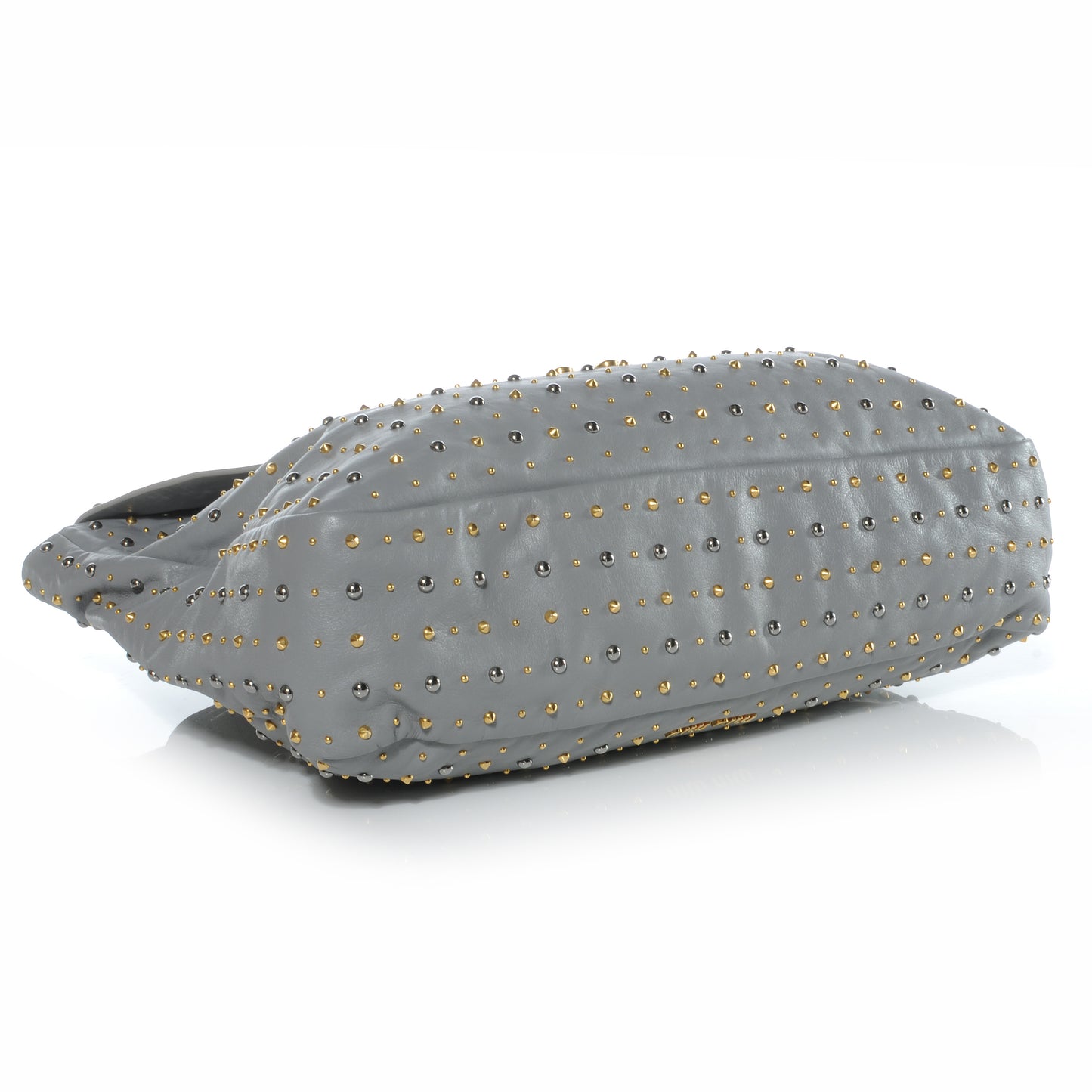 Soft Calf Studded Pochette Bag Nube