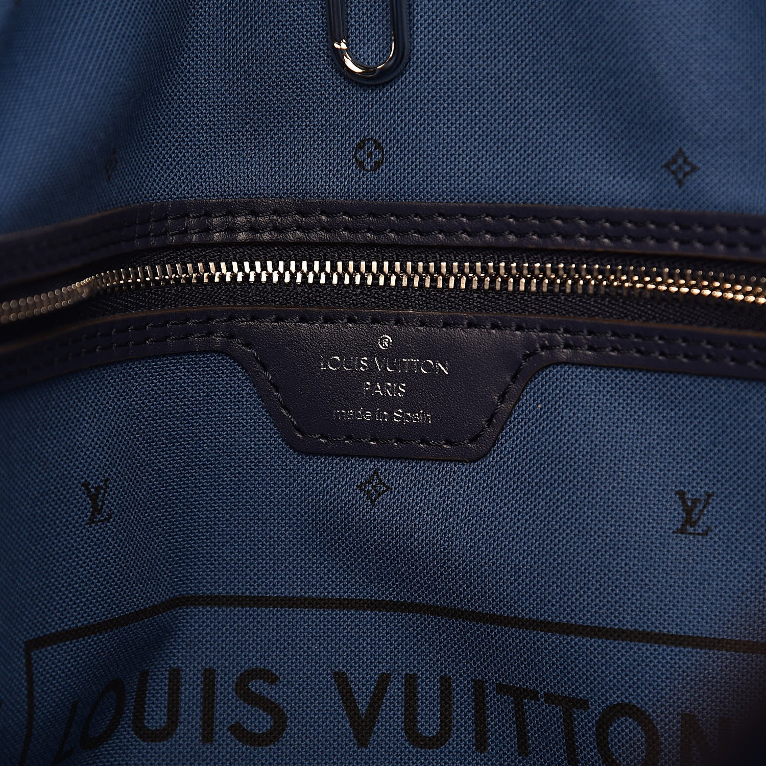 Louis Vuitton Monogram Escale Neverfull MM Blue 6 of 10