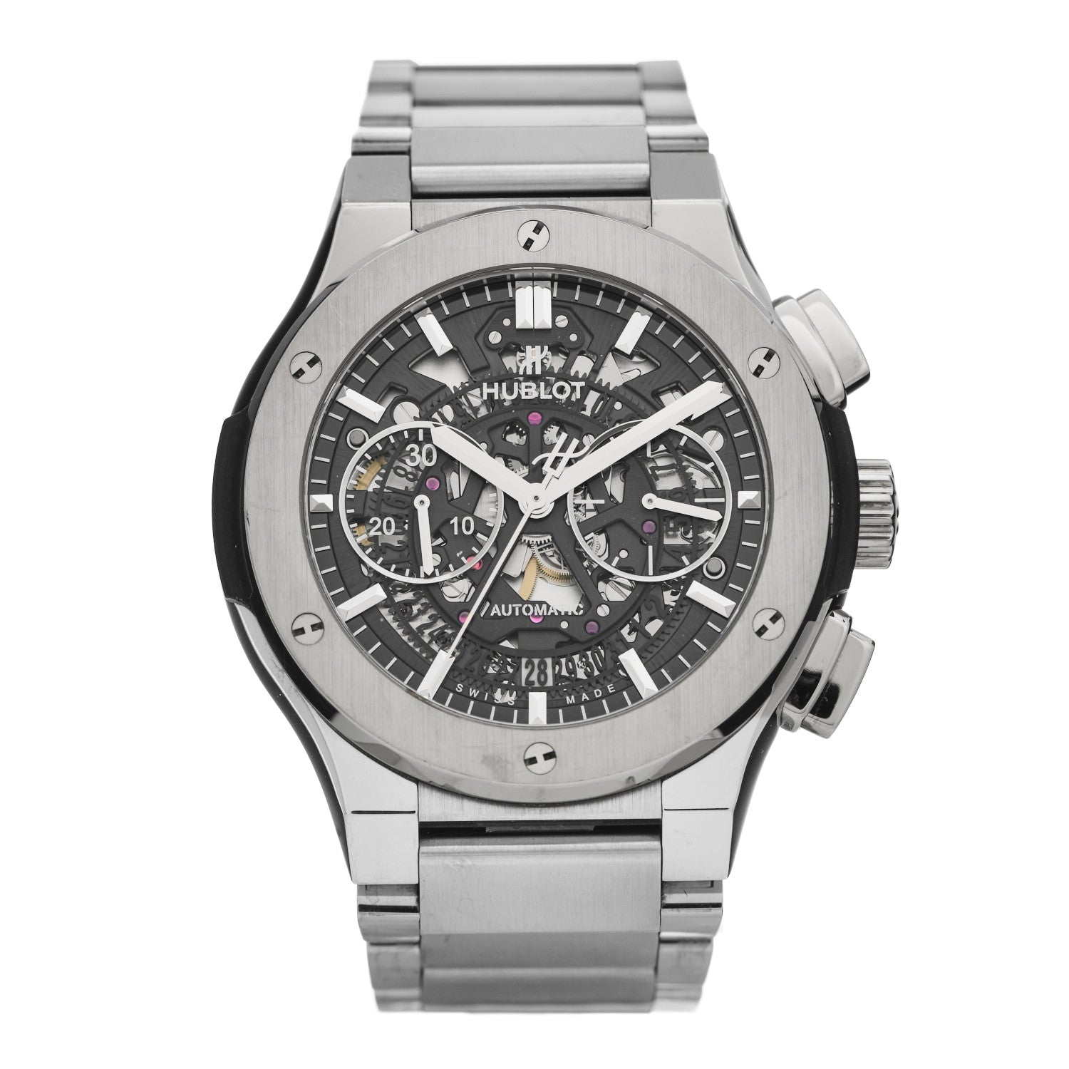 Hublot Titanium 45mm Classic Fusion Aerofusion Automatic Watch Black 528.NX.0170.NX 1 of 8