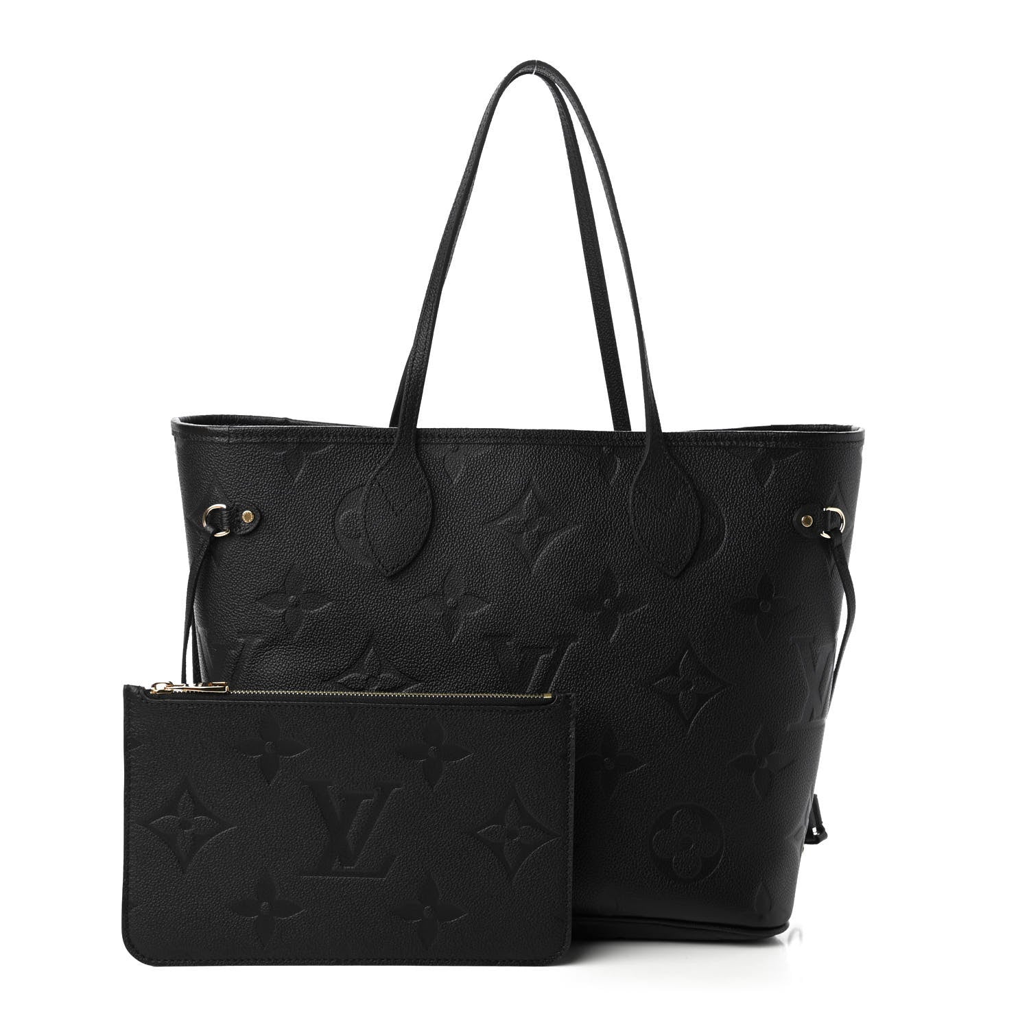 Louis Vuitton Empreinte Monogram Giant Neverfull MM Black 1 of 10