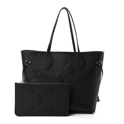 Louis Vuitton Empreinte Monogram Giant Neverfull MM Black 1 of 10