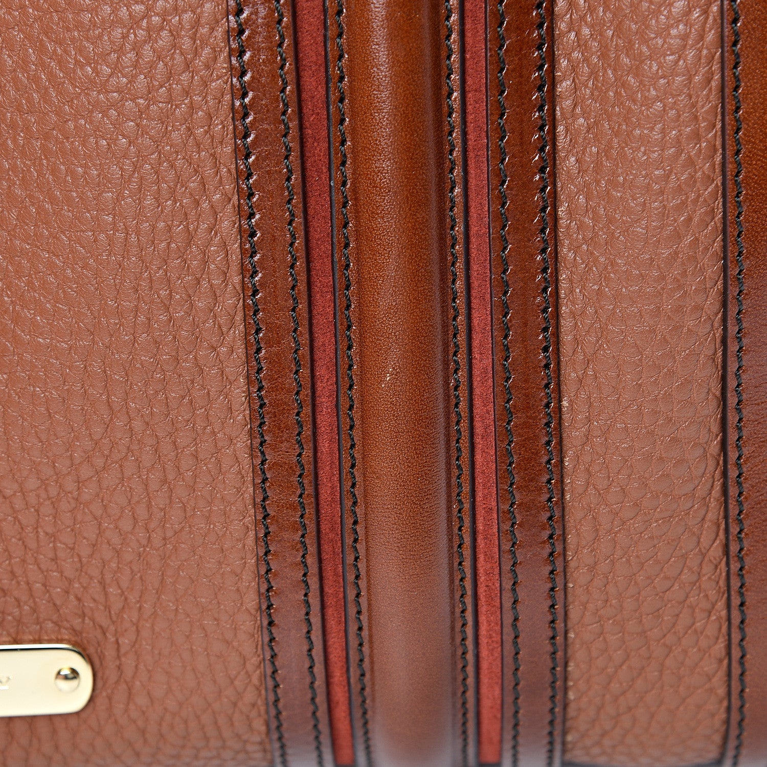 Burberry Grainy Calfskin Medium Alchester Bowling Bag Brown 13 of 15