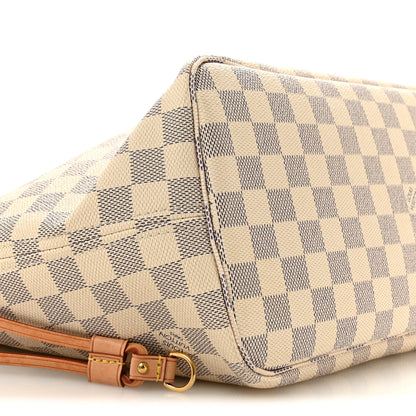 Louis Vuitton Damier Azur Neo Neverfull MM Rose Ballerine 9 of 13