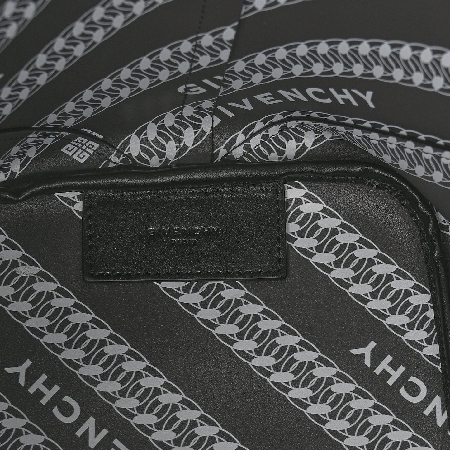 Smooth Calfskin Wing Shopper Tote Black White