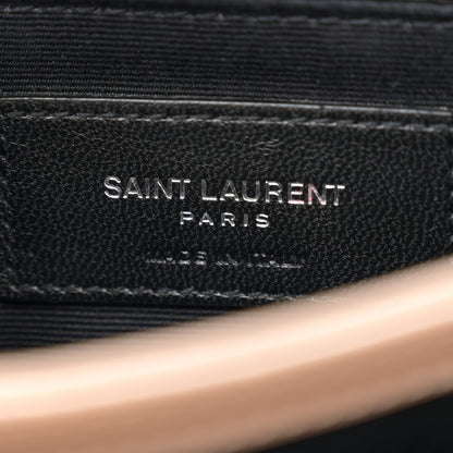 Saint Laurent Calfskin Y Quilted Monogram Toy Loulou Crossbody Bag Gold Sand 7 of 15