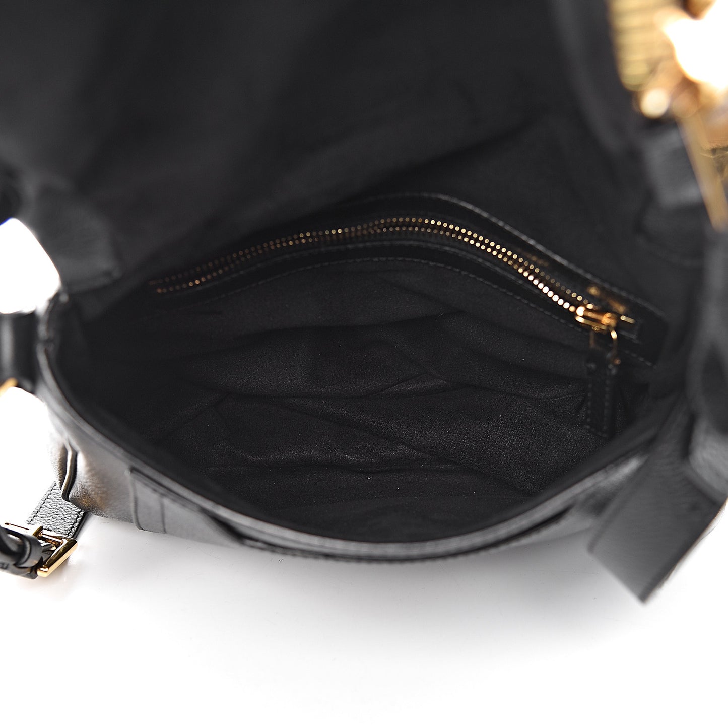 Grained Calfskin Medium Jennifer Crossbody Bag Black