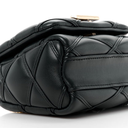 Louis Vuitton Lambskin Malletage Pico GO-14 Black 9 of 11