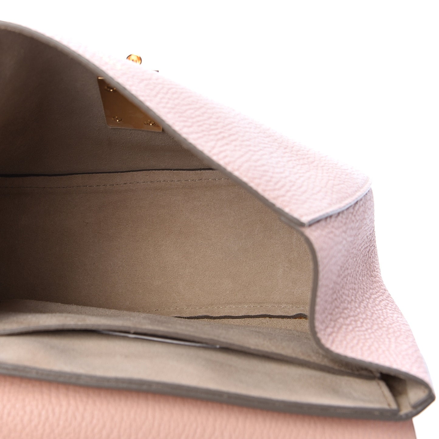 Grained Lambskin Drew Shoulder Bag Cement Pink