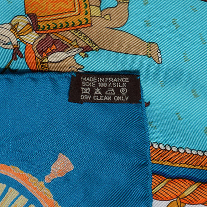 Hermes Silk Caparacons De La France Et De L'inde Scarf 90 5 of 5