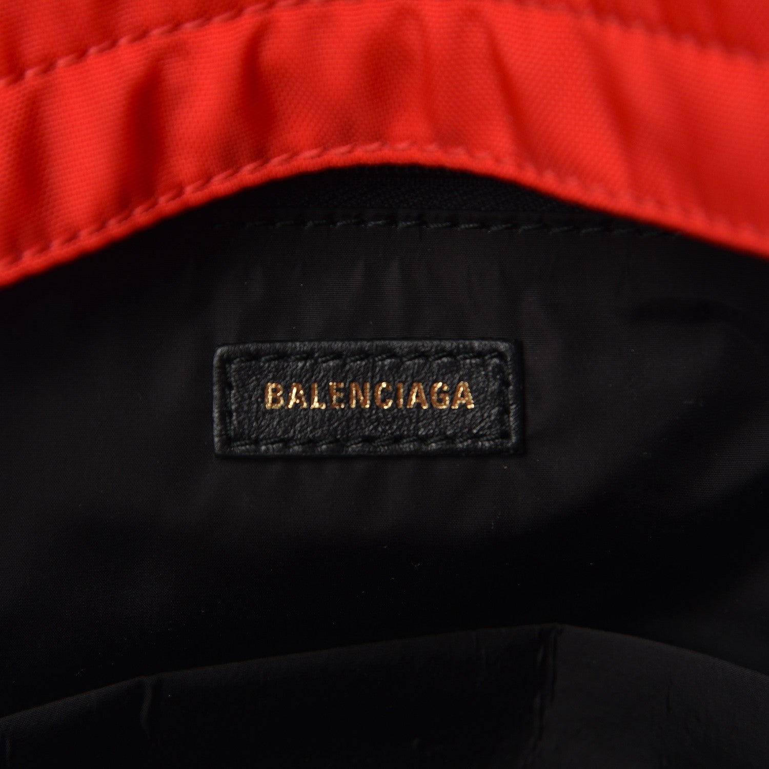Balenciaga Sport Nylon Logo Embroidered S Wheel Backpack Bright Red Black 7 of 9