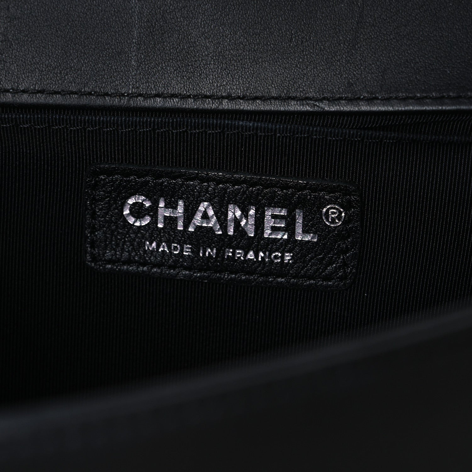 Chanel Calfskin Chevron Quilted Medium Boy Flap Black 6 of 10
