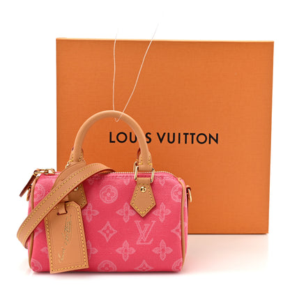 Louis Vuitton Monogram Origine Lin Nano Speedy Rose Ruban 11 of 11