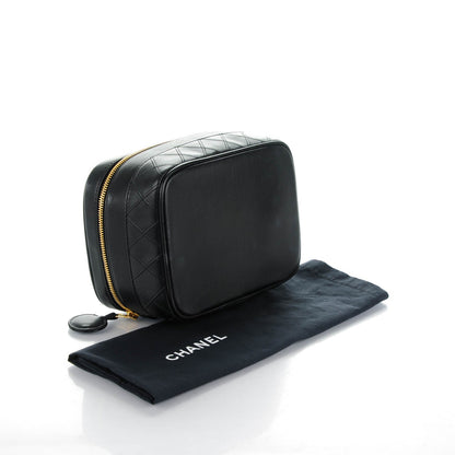 Chanel Calfskin Vanity Cosmetic Case Black 4 of 8