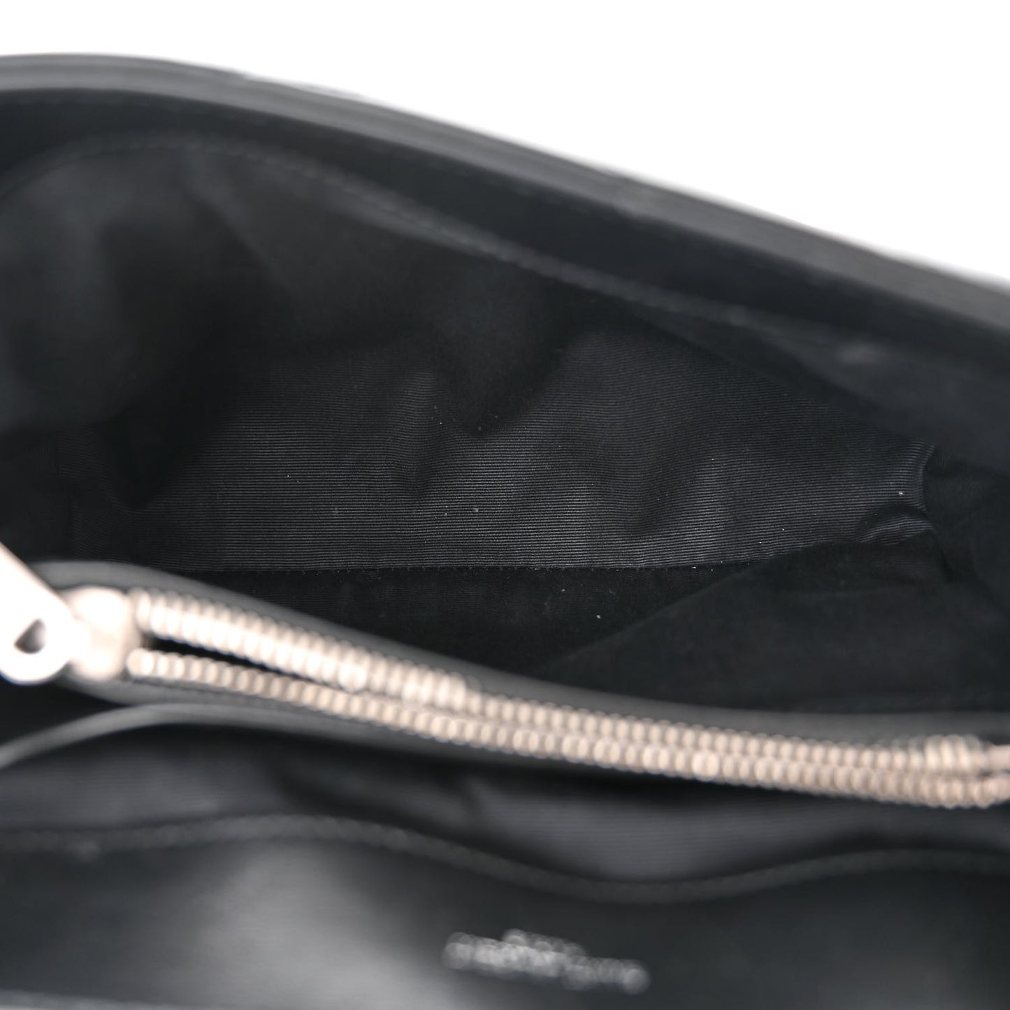 Calfskin Y Quilted Monogram Small Loulou Chain Satchel Black