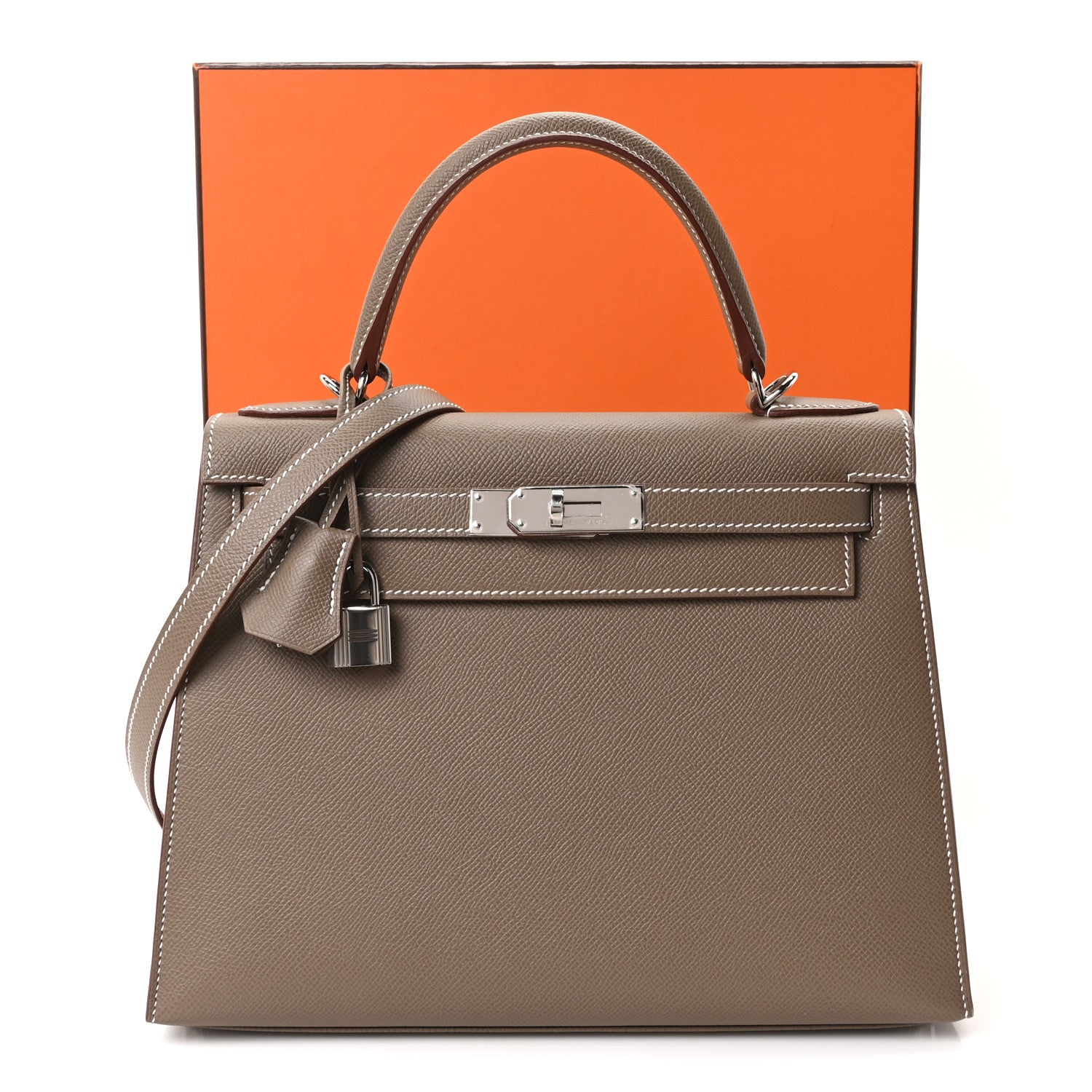 Hermes Epsom Kelly Sellier 28 Etoupe 11 of 11