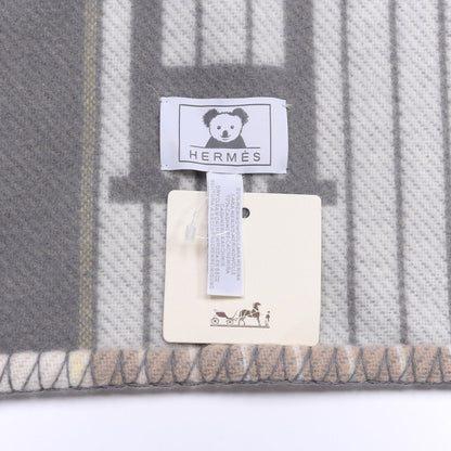 Hermes Wool Cashmere Avalon Passe-Passe Blanket Naturel 5 of 6