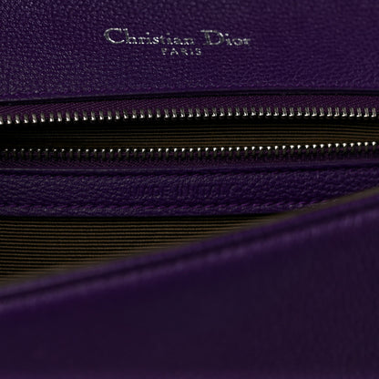 Christian Dior Grained Calfskin Medium Diorama Flap Bag Purple 7 of 10