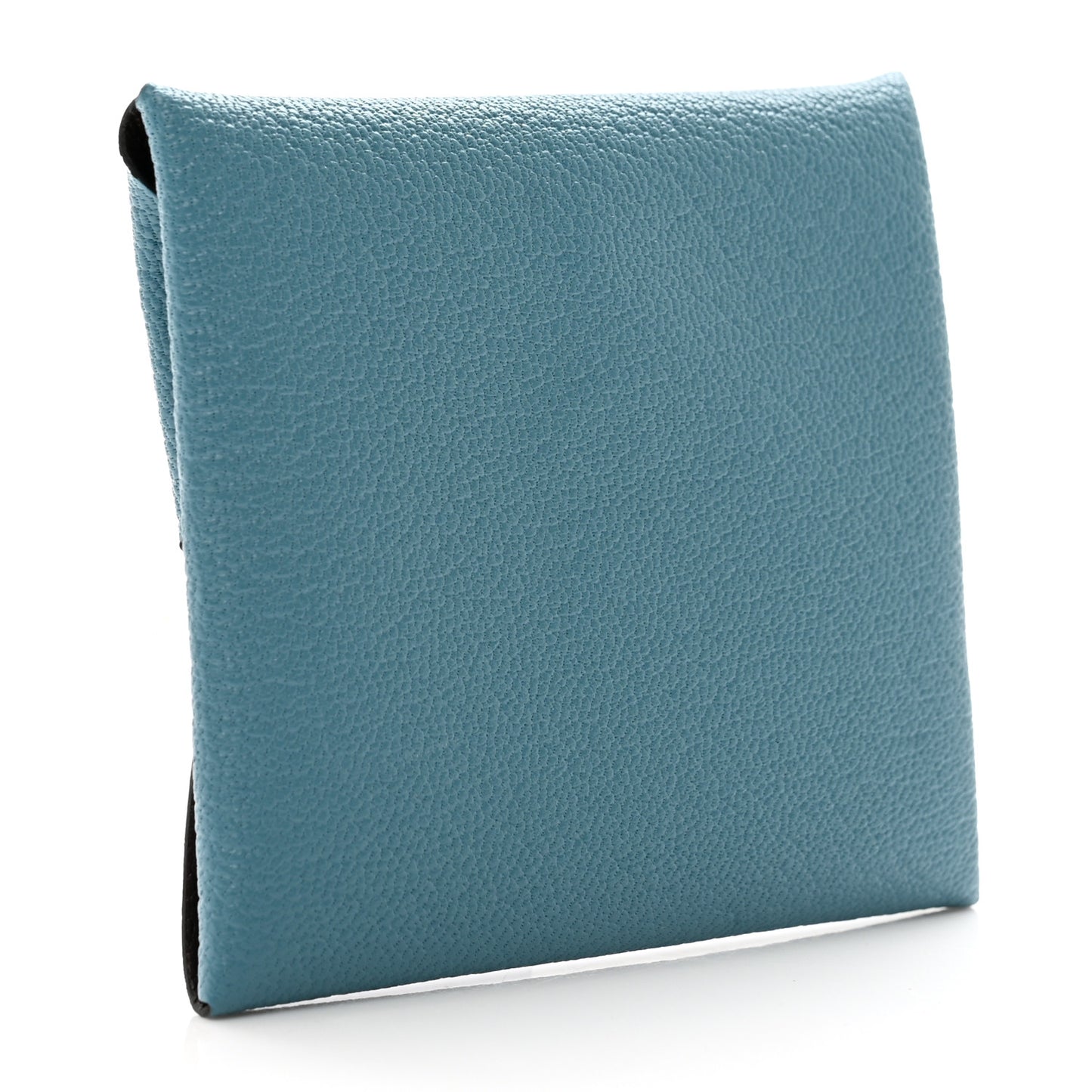 Chevre Mysore Bastia Verso Coin Purse New Bleu Jean Havane