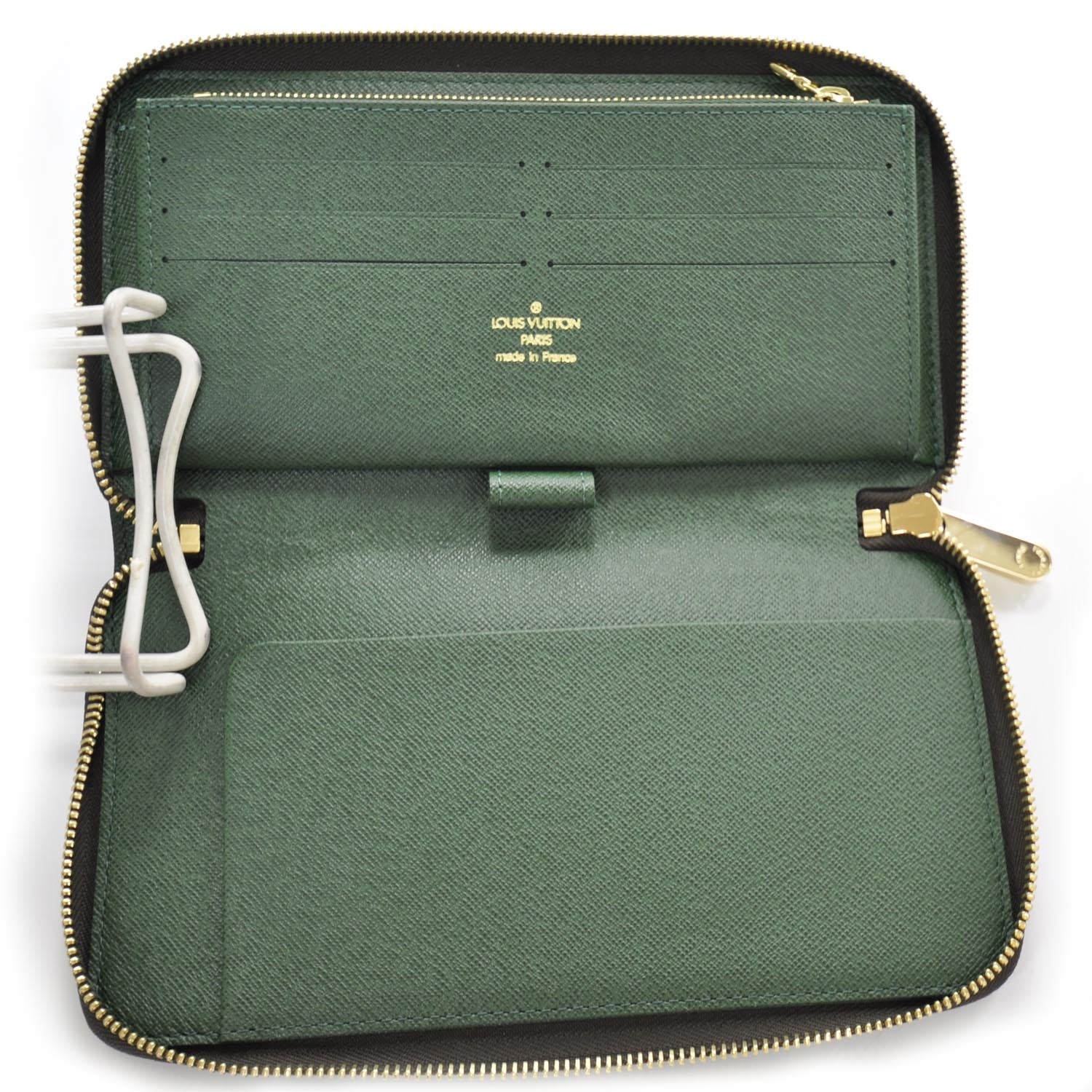 Louis Vuitton Monogram Groom Zippy Organizer Wallet Green 4 of 7