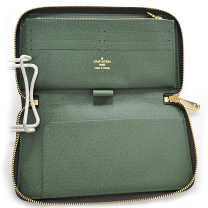 Louis Vuitton Monogram Groom Zippy Organizer Wallet Green 4 of 7