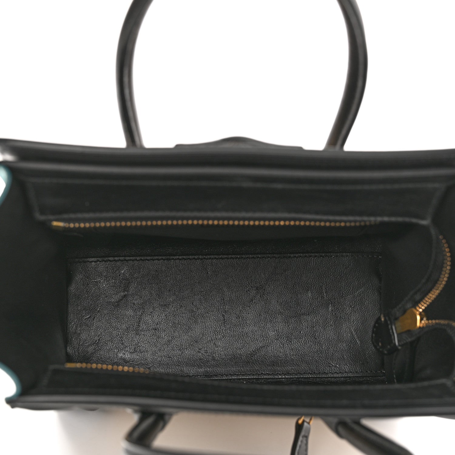 Celine Drummed Calfskin Nano Tri-Color Luggage Antarctic 5 of 15