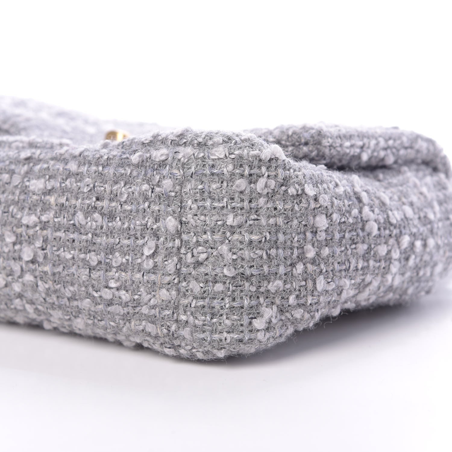 Chanel Tweed Quilted Medium Chanel 19 Flap Grey 10 of 11