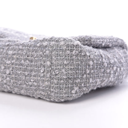 Chanel Tweed Quilted Medium Chanel 19 Flap Grey 10 of 11