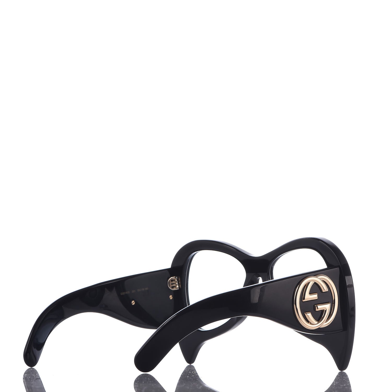 Gucci Pearl Oversized Sunglasses GG0143S Black 4 of 6