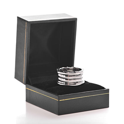 Bulgari 18K White Gold B.Zero1 Four-Band Ring 54 6.75 7 of 7